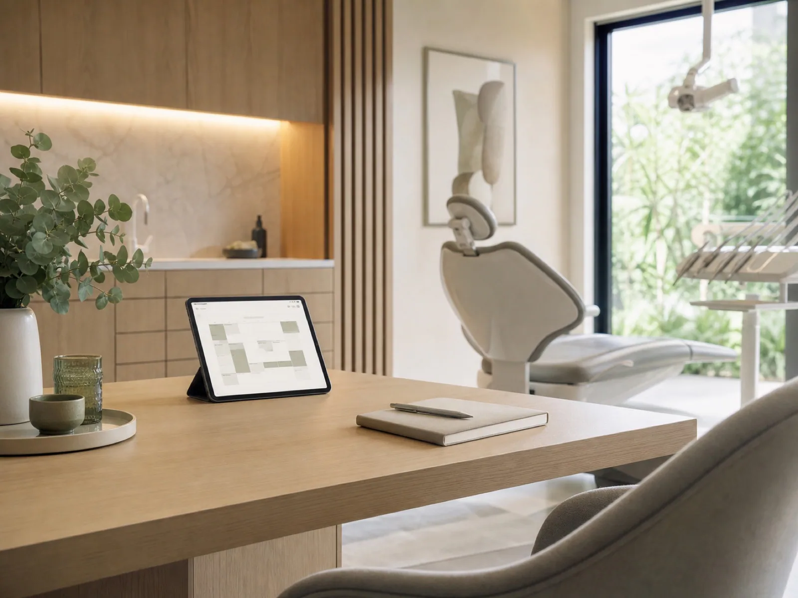 Dental clinic website concept with appointment information