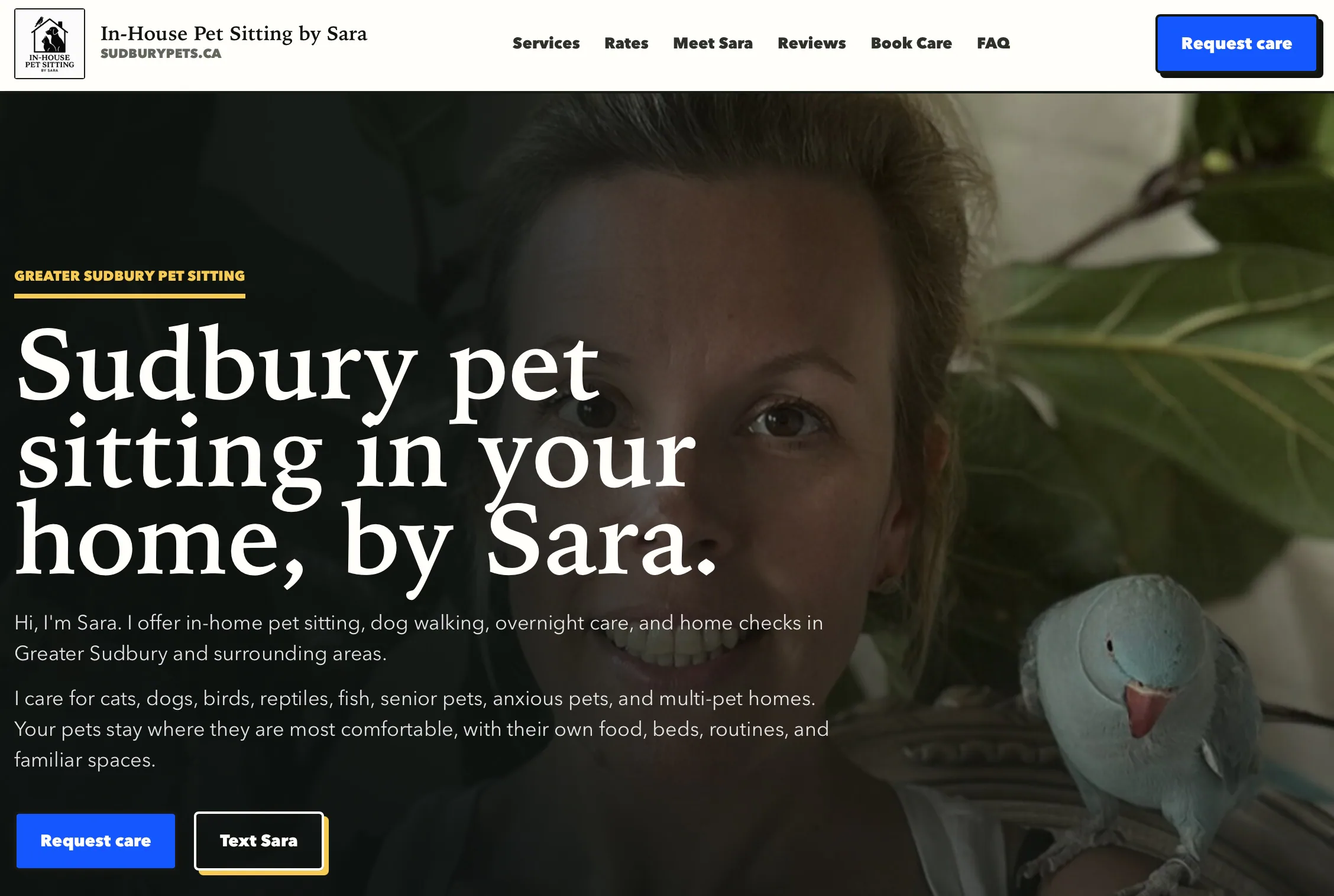 Sudbury Pets independent local pet-care website