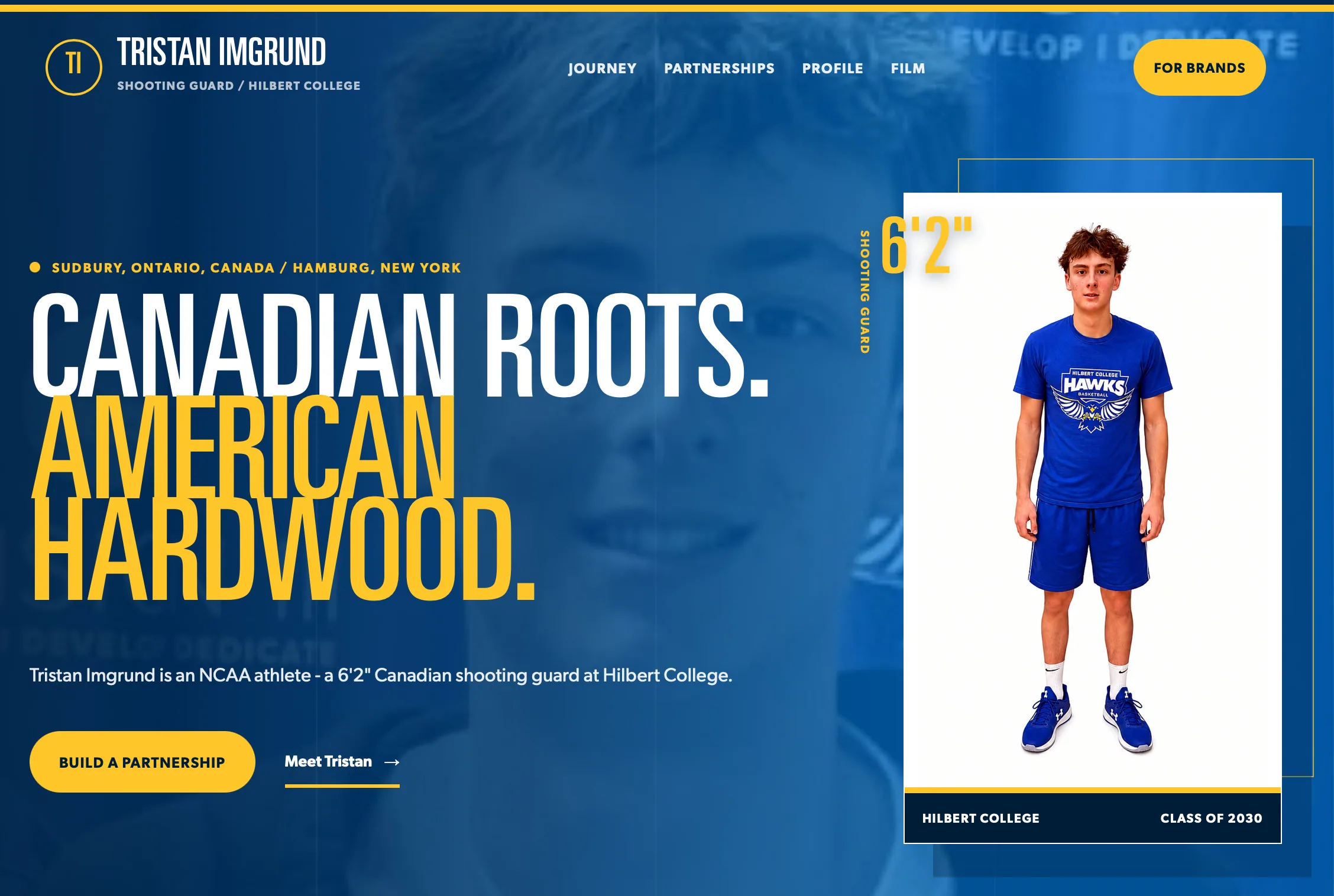 Tristan athlete and NIL website