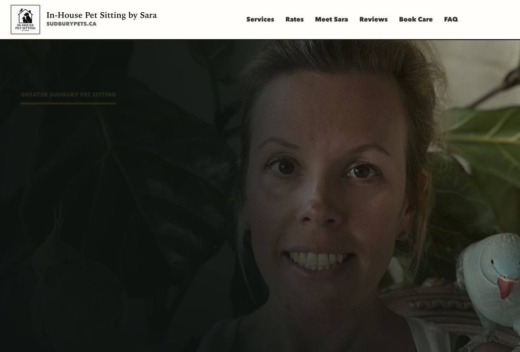 Sudbury Pets pet sitting website